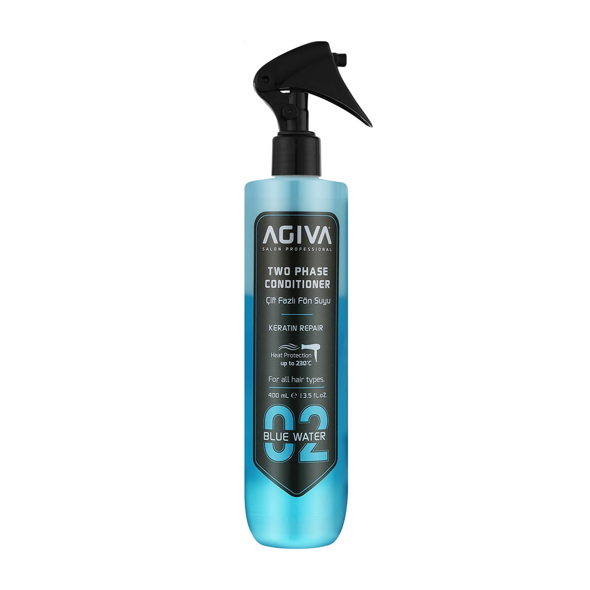 Двофазний кондиціонер-спрей для волосся Agiva Two Phase Conditioner, Blue Water, 400 мл